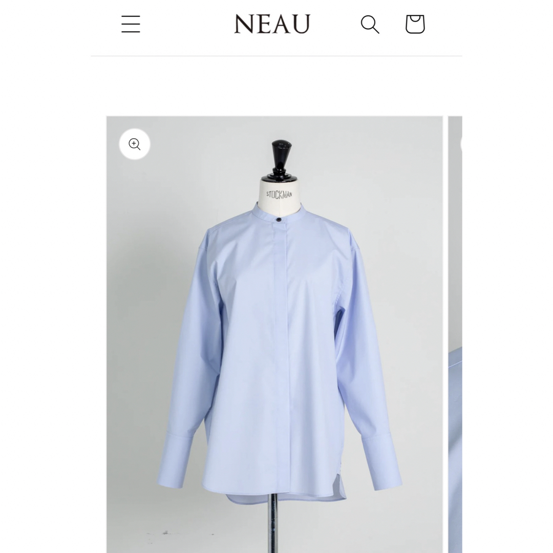  NEAU shirt -baby blue レディースのトップス(Tシャツ(長袖/七分))の商品写真