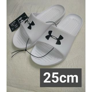 アンダーアーマー(UNDER ARMOUR)のアンダーアーマー サンダル 25cm ホワイト シャワーサンダル UA(サンダル)