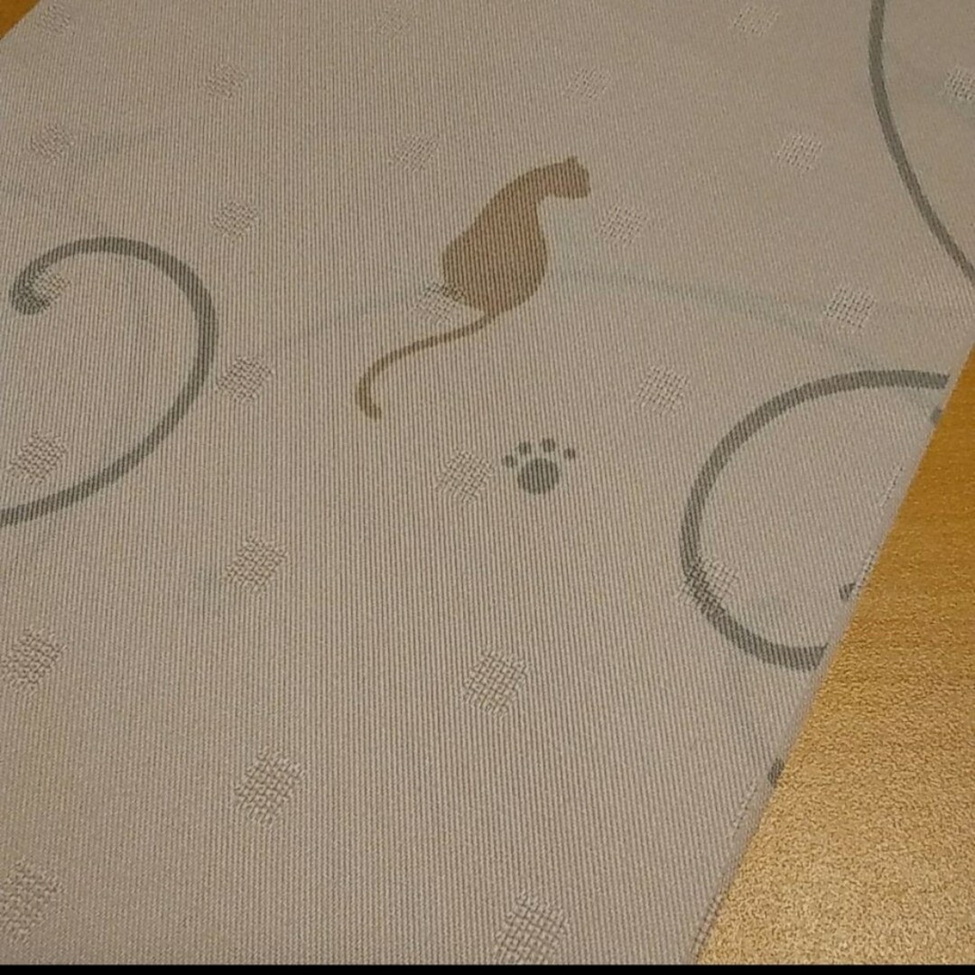 半襟　猫　ベージュピンク レディースの水着/浴衣(和装小物)の商品写真
