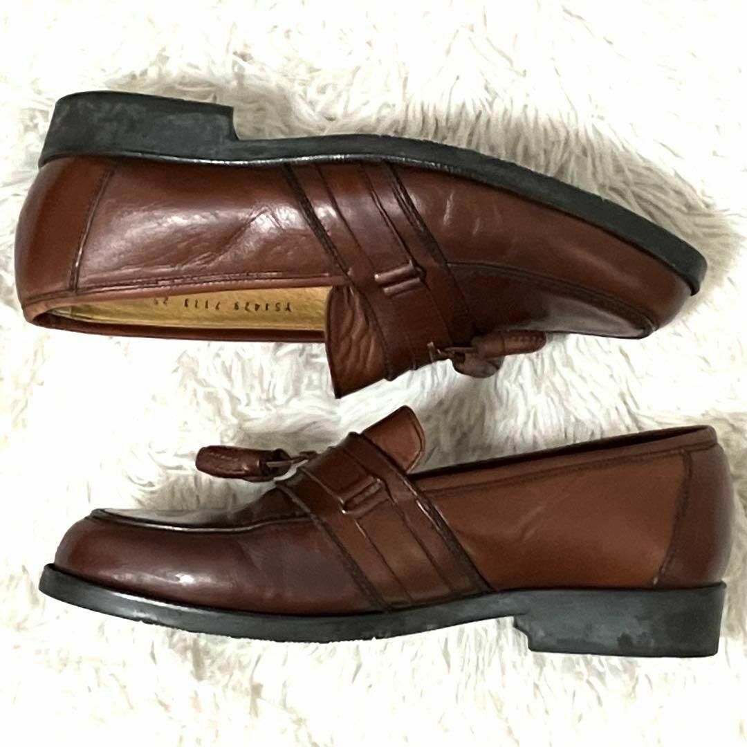 Yves Saint Laurent(イヴサンローラン)のイヴサンローラン　ローファー　ブラウン　25EEE レザー　タッセル メンズの靴/シューズ(その他)の商品写真