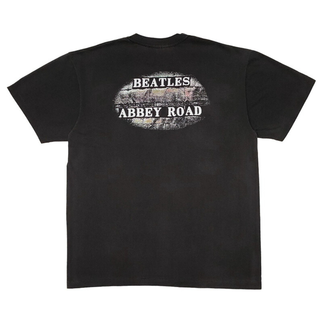 ザ・ビートルズ Tシャツ 半袖 THE BEATLES アビイロード ブラック サイズ：メンズ XL  ABBEY ROAD  バンドTシャツ ロックTシャツ 大きいサイズ 【新品】 メンズのトップス(Tシャツ/カットソー(半袖/袖なし))の商品写真