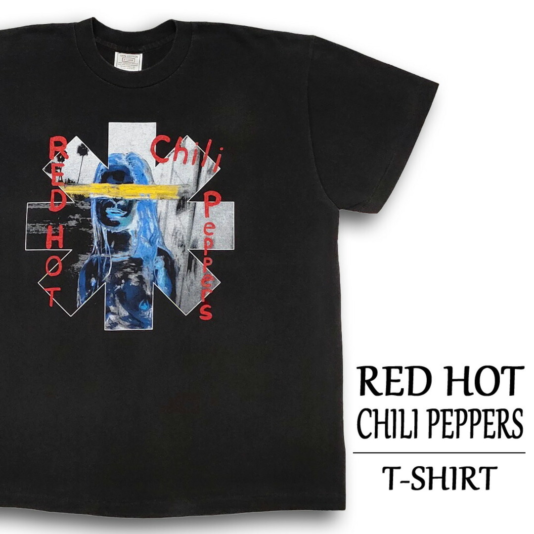 レッドホットチリペッパーズ Tシャツ 半袖  RED HOT CHILI PEPPERS ブラック サイズ：メンズ XL  By the Way  バンドTシャツ ロックTシャツ 大きいサイズ 【新品】 メンズのトップス(Tシャツ/カットソー(半袖/袖なし))の商品写真