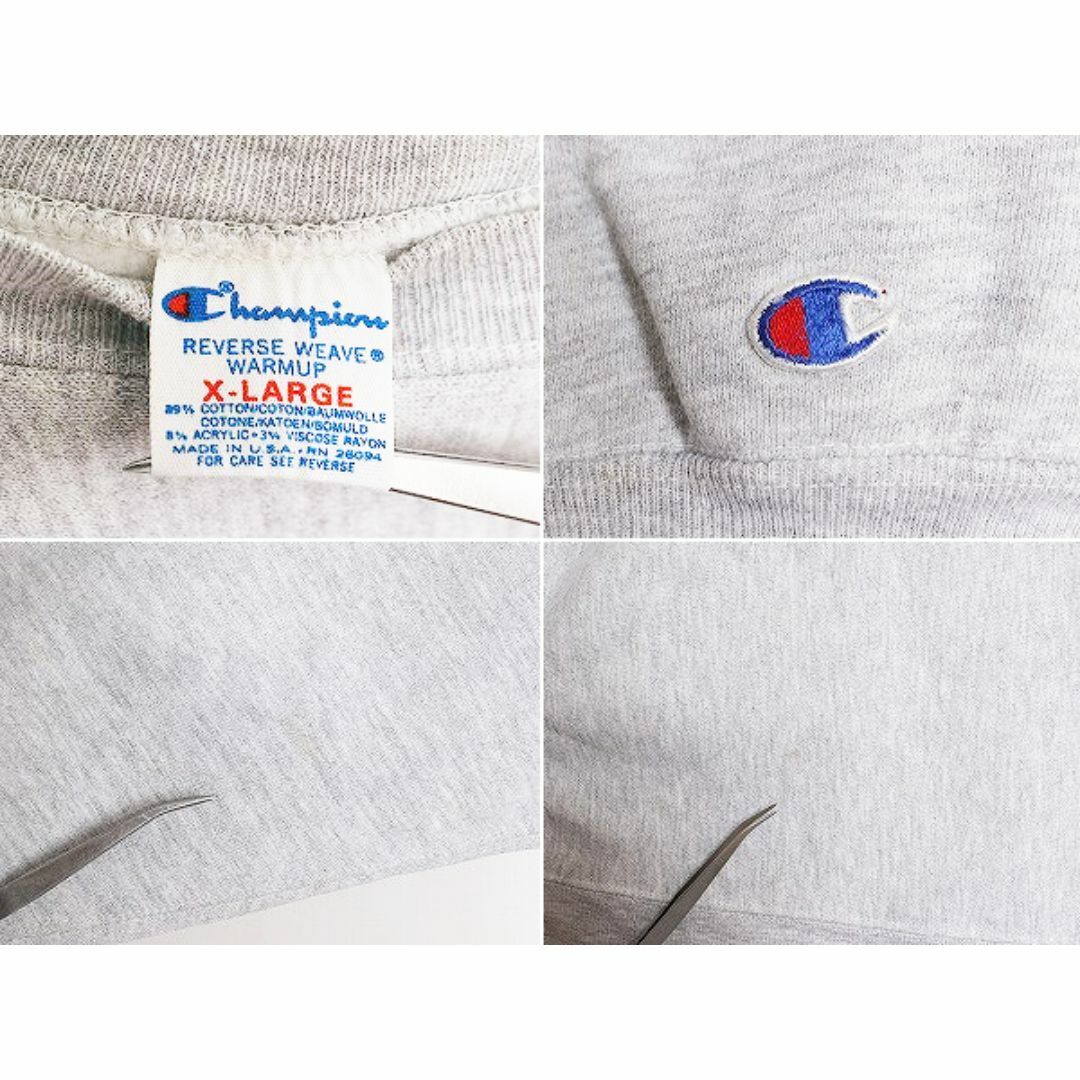 Champion(チャンピオン)の80s USA製 チャンピオン リバースウィーブ カレッジ プリント スウェット メンズ XL / 80年代 ヴィンテージ Champion トレーナー 裏起毛 灰 メンズのトップス(スウェット)の商品写真