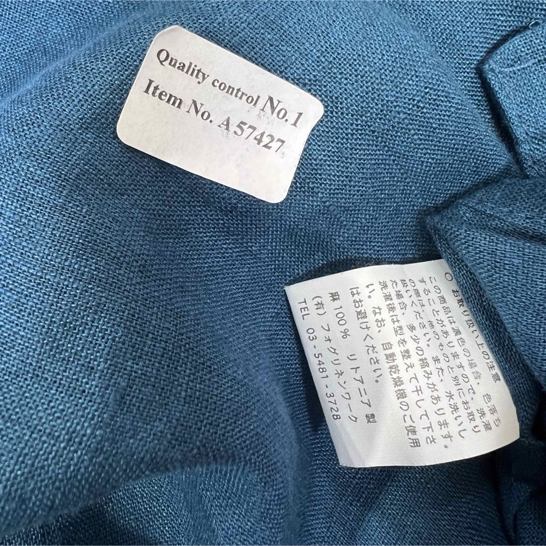 fog linen work(フォグリネンワーク)のタグ付き♡fog linen workセレナ オーバードレス リネンワンピース レディースのワンピース(ロングワンピース/マキシワンピース)の商品写真