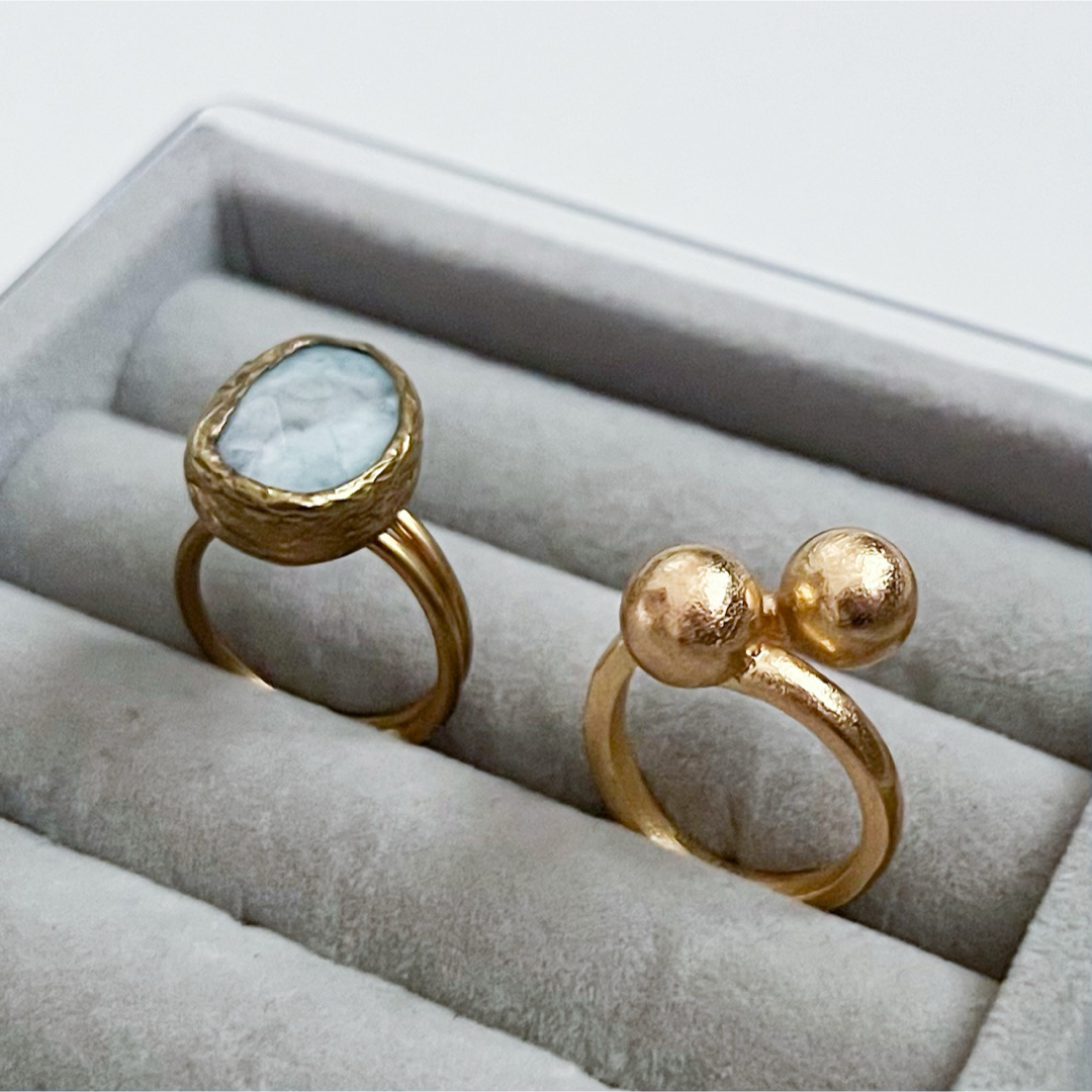 ビジュマム bijumam 指輪 リング 真鍮 ゴールド アクセサリー レディースのアクセサリー(リング(指輪))の商品写真