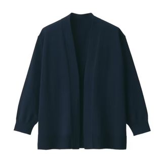 MUJI (無印良品) - 無印良品ＵＶカット強撚ショートカーディガン（七分袖）М