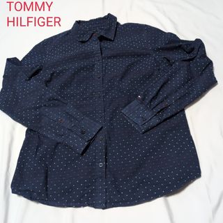 TOMMY HILFIGER トミーヒルフィガー　長袖シャツ　ブラウス　ドット