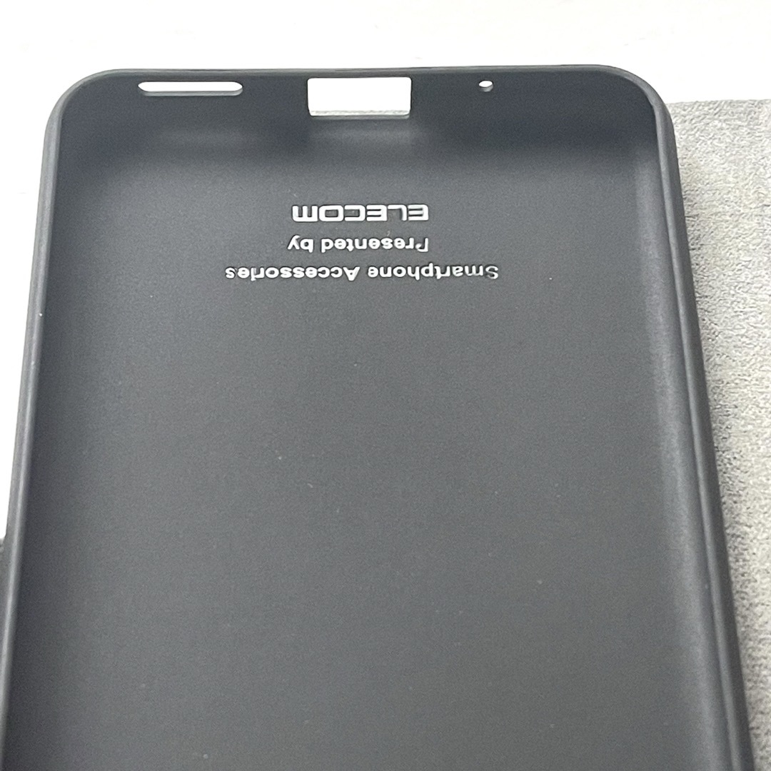 ELECOM(エレコム)のAQUOS sense4 plus用レザーケース★スリム★磁石★スタンド★カード スマホ/家電/カメラのスマホアクセサリー(Androidケース)の商品写真