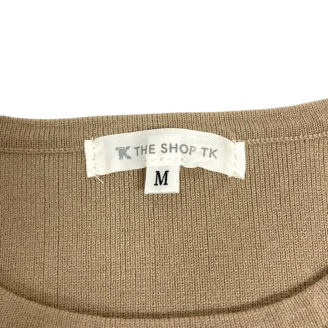 THE SHOP TK(ザショップティーケー)のTHE SHOP TK ニット ニットソー 切替 チュール 長袖 M ベージュ レディースのトップス(ニット/セーター)の商品写真