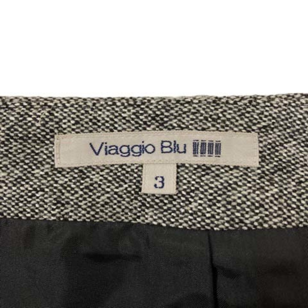VIAGGIO BLU(ビアッジョブルー)のビアッジョブルー スカート フレア ウール混 ツイード ロング丈 3 レディース レディースのパンツ(その他)の商品写真