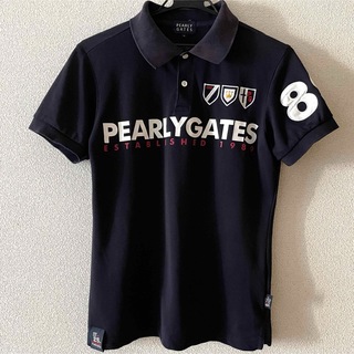 パーリーゲイツ(PEARLY GATES)のPEARLY GATESパーリーゲイツ 半袖ポロシャツ 紺色 ダークネイビー (ウエア)