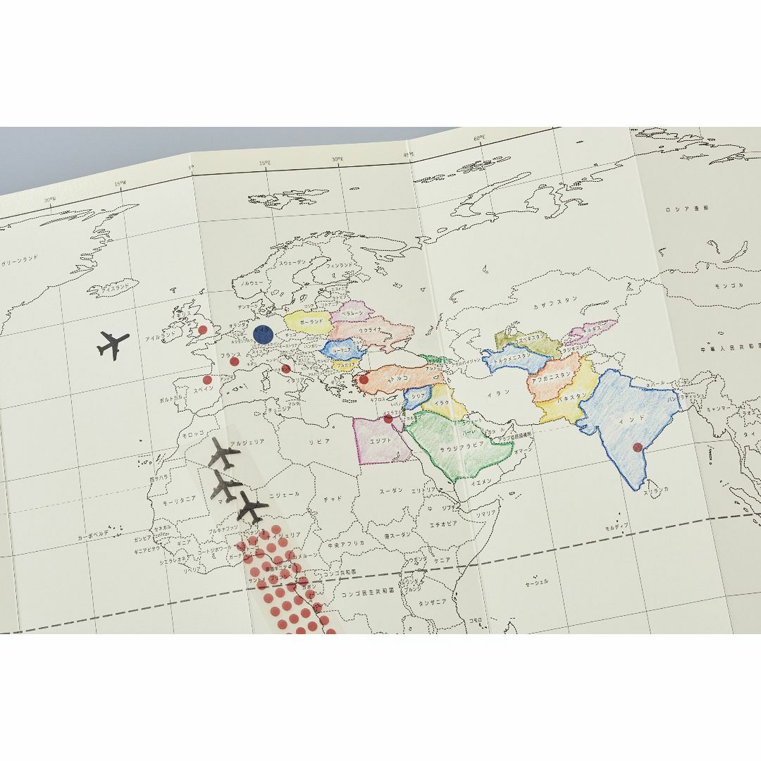 【スタイル:ホワイト】マルモ印刷 ジオグラフィア 世界地図 自立式 ブランク M その他のその他(その他)の商品写真