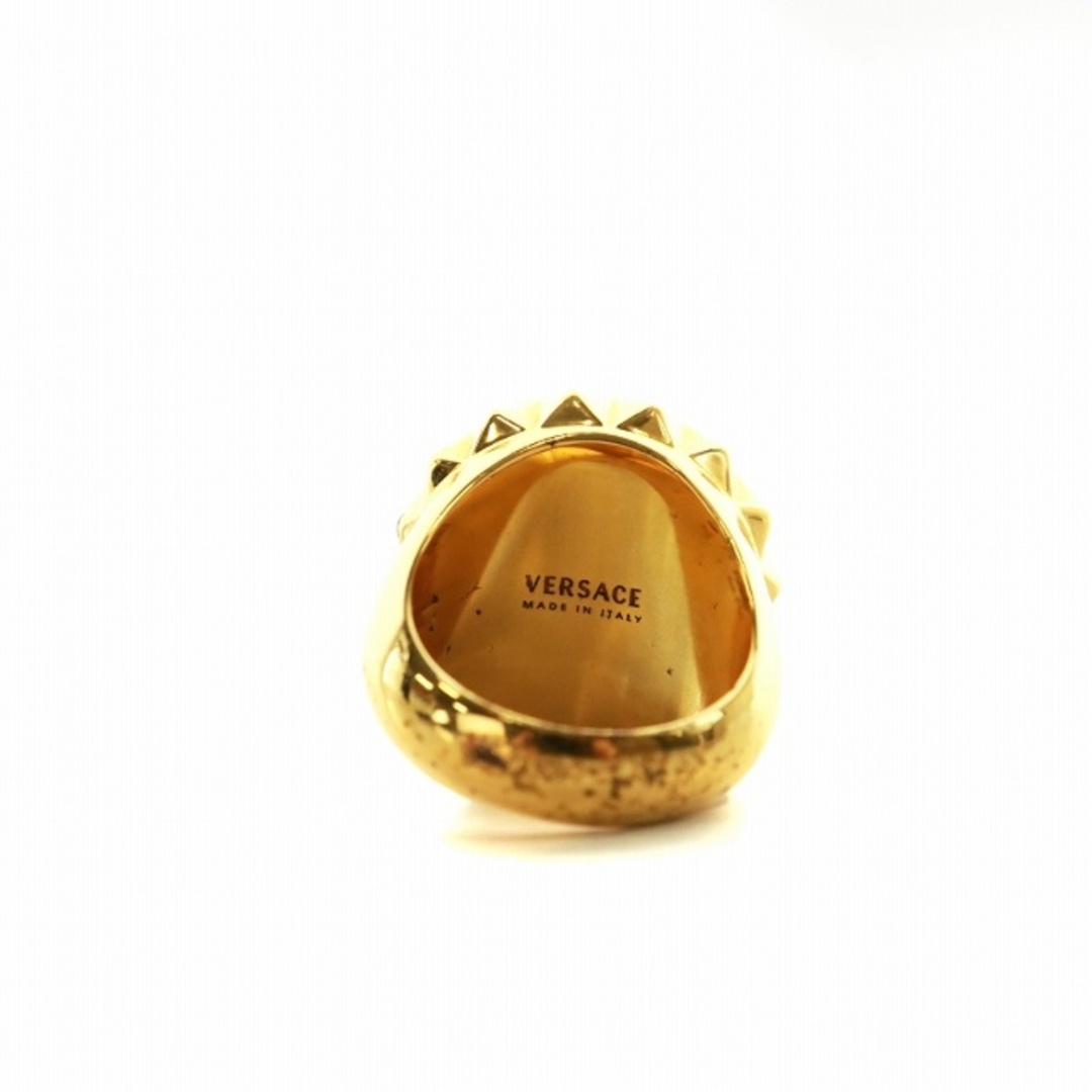 VERSACE(ヴェルサーチ)のVERSACE メドゥーサモチーフ リング 指輪 アクセサリー ゴールド色 メンズのアクセサリー(リング(指輪))の商品写真