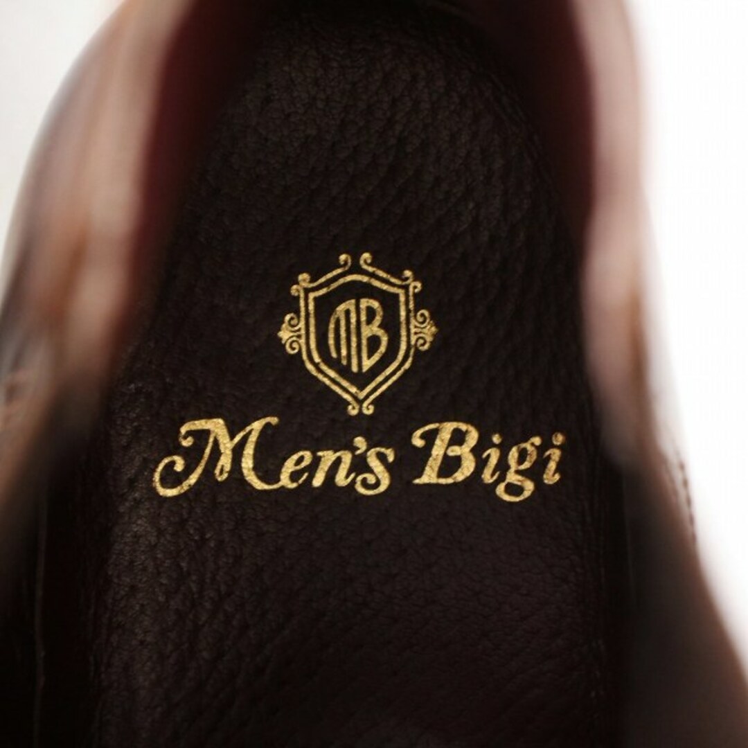MEN'S BIGI(メンズビギ)のMEN'S BIGI サイドゴアブーツ ショートブーツ レザー 1 S 茶 メンズの靴/シューズ(ブーツ)の商品写真