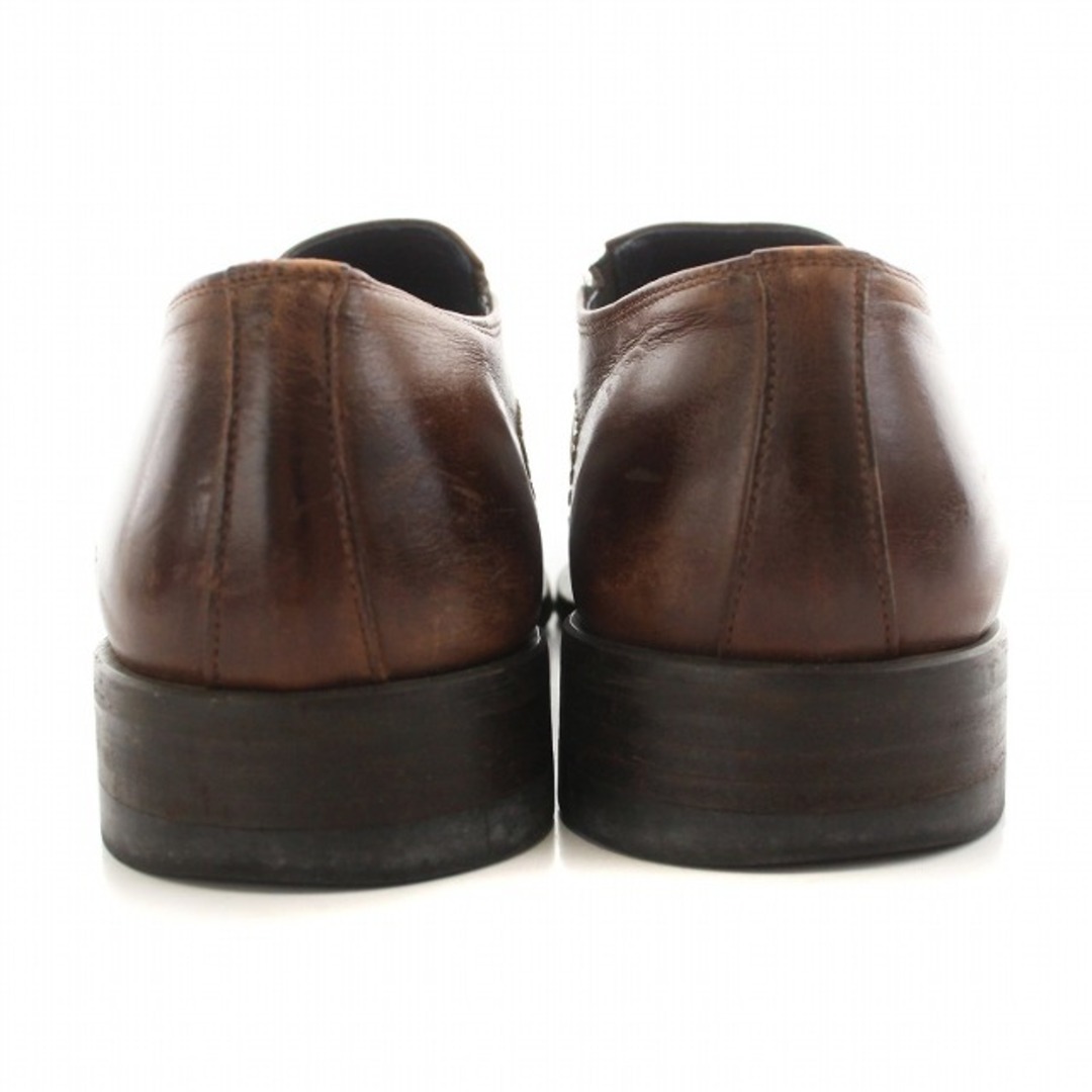 other(アザー)の NICOLE モンクストラップ ダブル 革靴  ビジネスシューズ 25cm 茶 メンズの靴/シューズ(ドレス/ビジネス)の商品写真