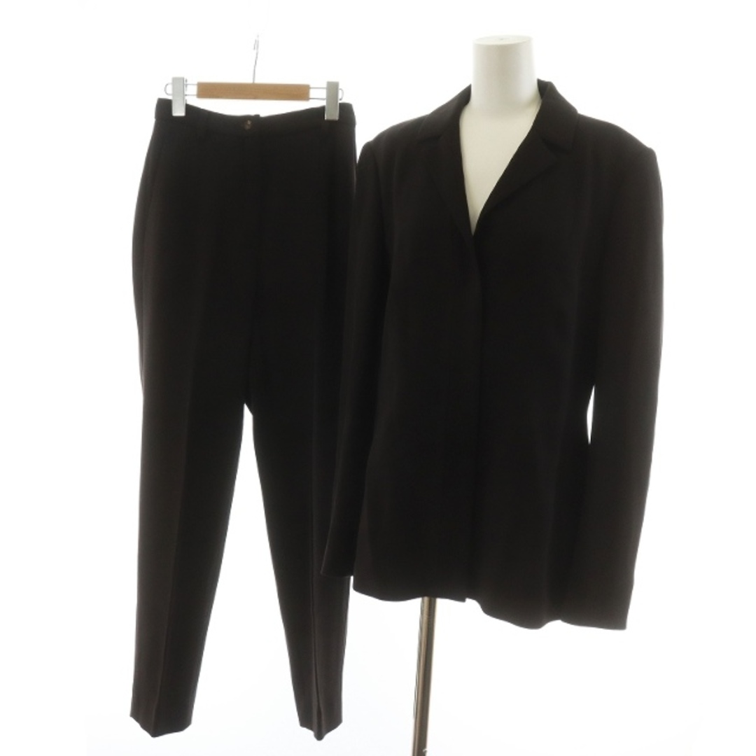 Jil Sander(ジルサンダー)のジルサンダー セットアップ 上下 テーラードジャケット パンツ 36 S 茶 レディースのフォーマル/ドレス(スーツ)の商品写真