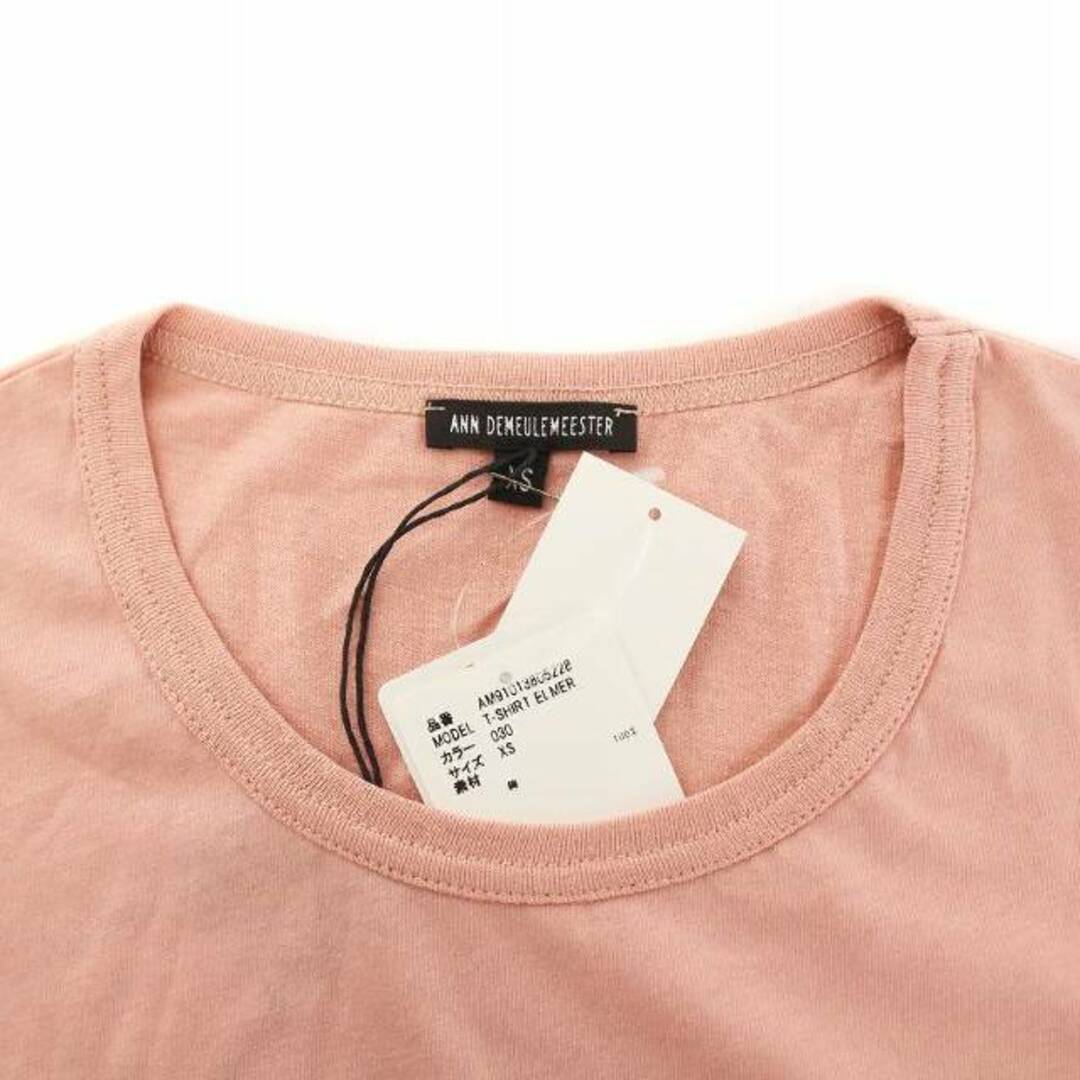 Ann Demeulemeester(アンドゥムルメステール)の ANN DEMEULEMEESTER Tシャツ 半袖 タグ付き XS ピンク メンズのトップス(Tシャツ/カットソー(半袖/袖なし))の商品写真