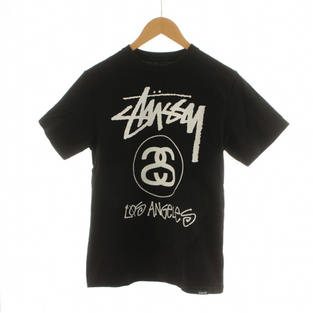 STUSSY(ステューシー)のSTUSSY ショット Schott Tシャツ カットソー 半袖 プリント 黒 メンズのトップス(Tシャツ/カットソー(半袖/袖なし))の商品写真