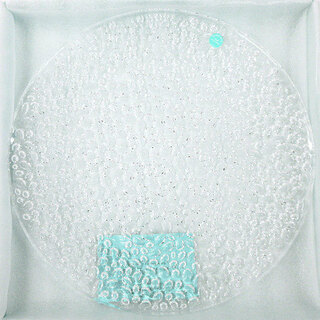 Tiffany & Co. - ティファニー コブルストーン プラター プレート クリスタルガラス 大皿 食器