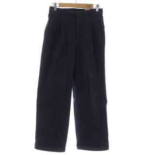 サムシング(SOMETHING)のサムシング Basic Wide Pants ワイドチノパンツ SD75 M 紺(チノパン)