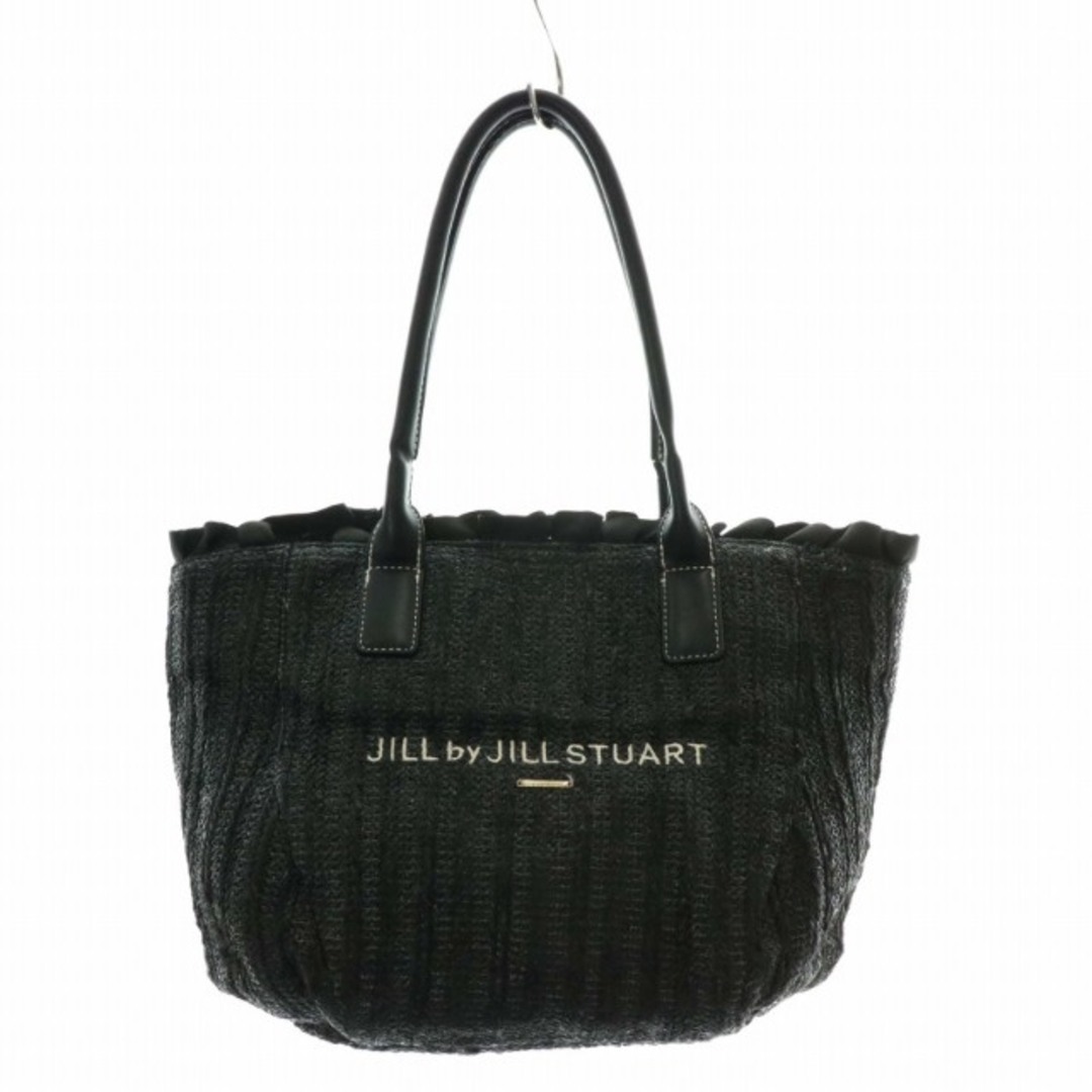 JILLSTUART(ジルスチュアート)のジルスチュアート JILL STUART トートバッグ ハンド ロゴ 刺繍 黒 レディースのバッグ(トートバッグ)の商品写真