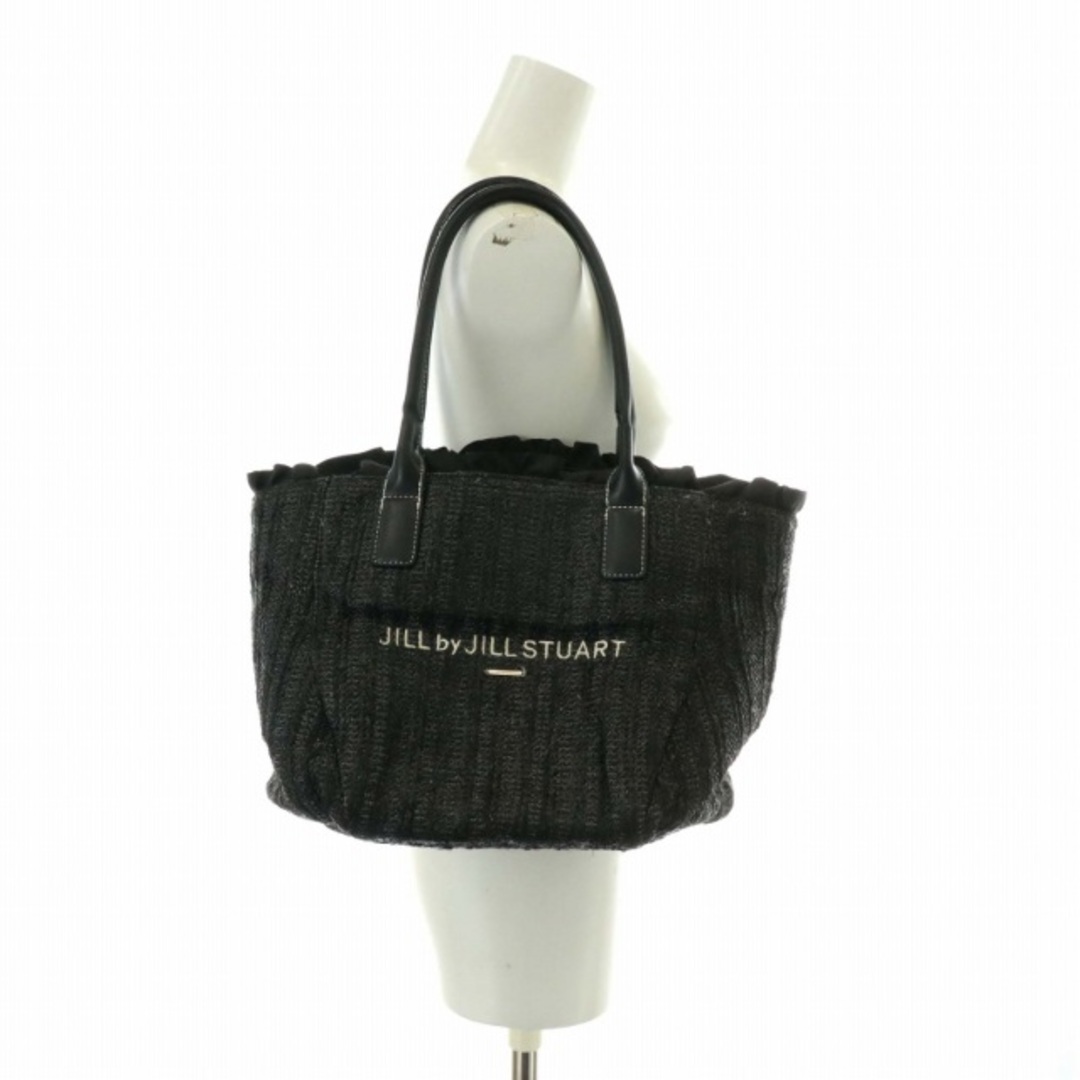 JILLSTUART(ジルスチュアート)のジルスチュアート JILL STUART トートバッグ ハンド ロゴ 刺繍 黒 レディースのバッグ(トートバッグ)の商品写真