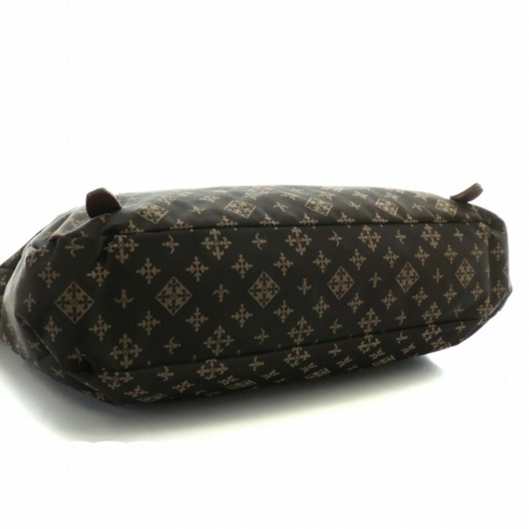 Russet(ラシット)のラシット ショルダーバッグ ナイロン レザー モノグラム ロゴ 総柄 茶色 レディースのバッグ(ショルダーバッグ)の商品写真
