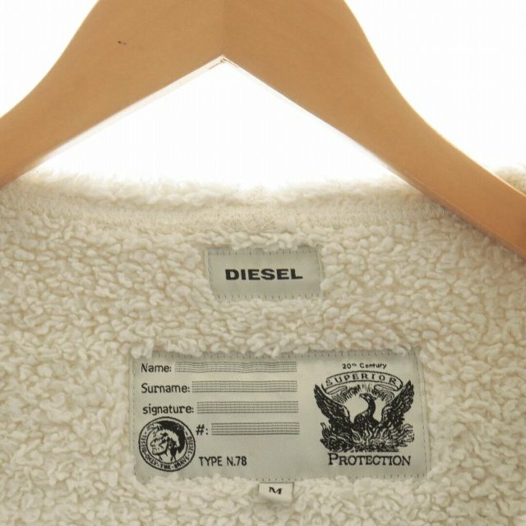 DIESEL(ディーゼル)のDIESEL N.78 パーカー ブルゾン 長袖 ジップアップ M アイボリー メンズのトップス(パーカー)の商品写真