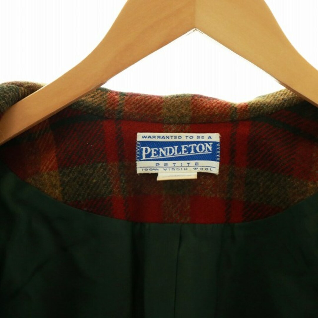 PENDLETON(ペンドルトン)のペンドルトン 90s ヴィンテージ テーラードジャケット シングル チェック柄 レディースのジャケット/アウター(その他)の商品写真