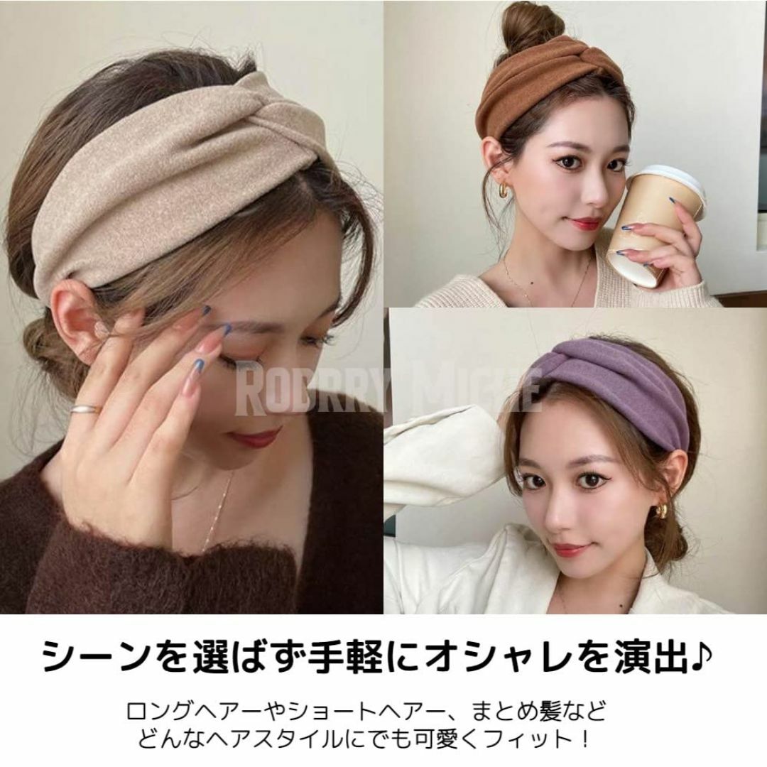 【色: パープル＆ブラック】[Rodrry Meche] No74 ヘアアクセサ レディースのファッション小物(その他)の商品写真