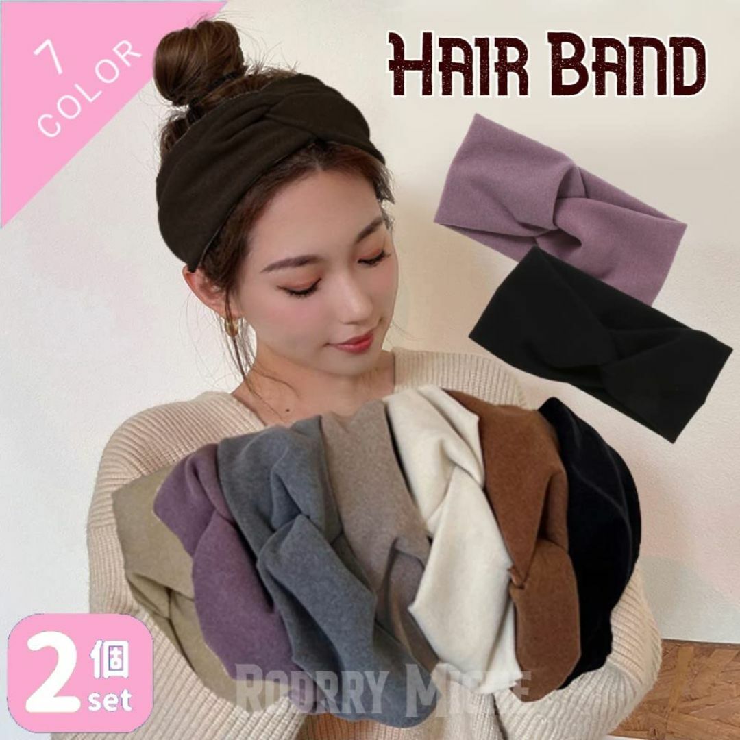 【色: パープル＆ブラック】[Rodrry Meche] No74 ヘアアクセサ レディースのファッション小物(その他)の商品写真