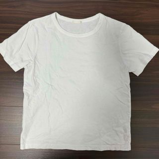 ジーユー(GU)のジーユー　GU レディース　カットソー　トップス　Tシャツ　半袖　無地(Tシャツ(半袖/袖なし))