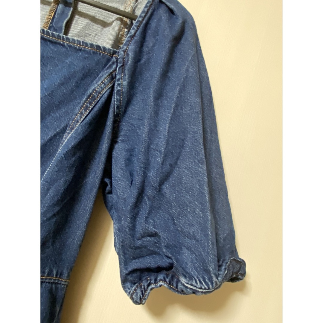 ZARA(ザラ)のZARA LONG DENIM DRESS レディースのワンピース(ロングワンピース/マキシワンピース)の商品写真