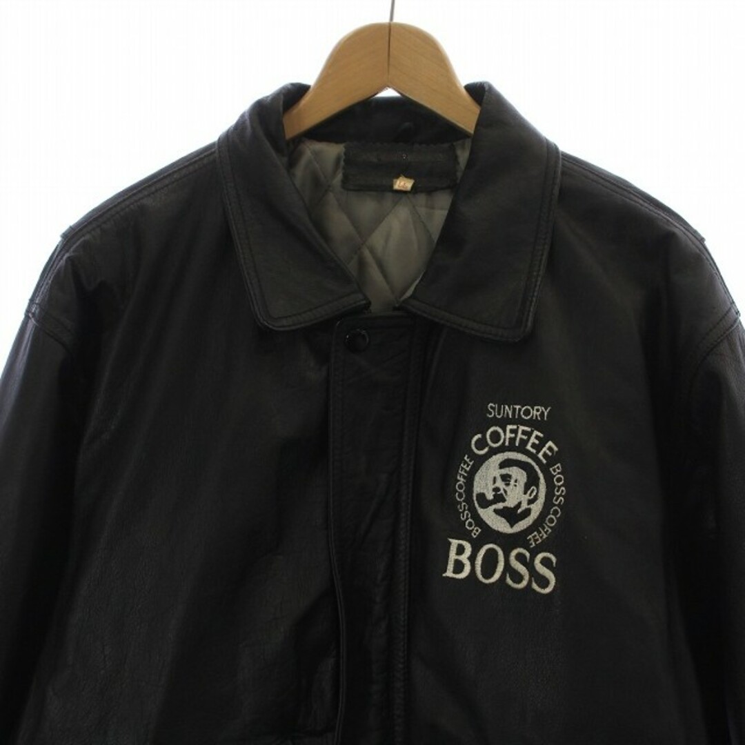 other(アザー)のBOSS 1994年版 ヴィンテージ 初代ボスジャン レザージャケット LL 黒 メンズのジャケット/アウター(ブルゾン)の商品写真