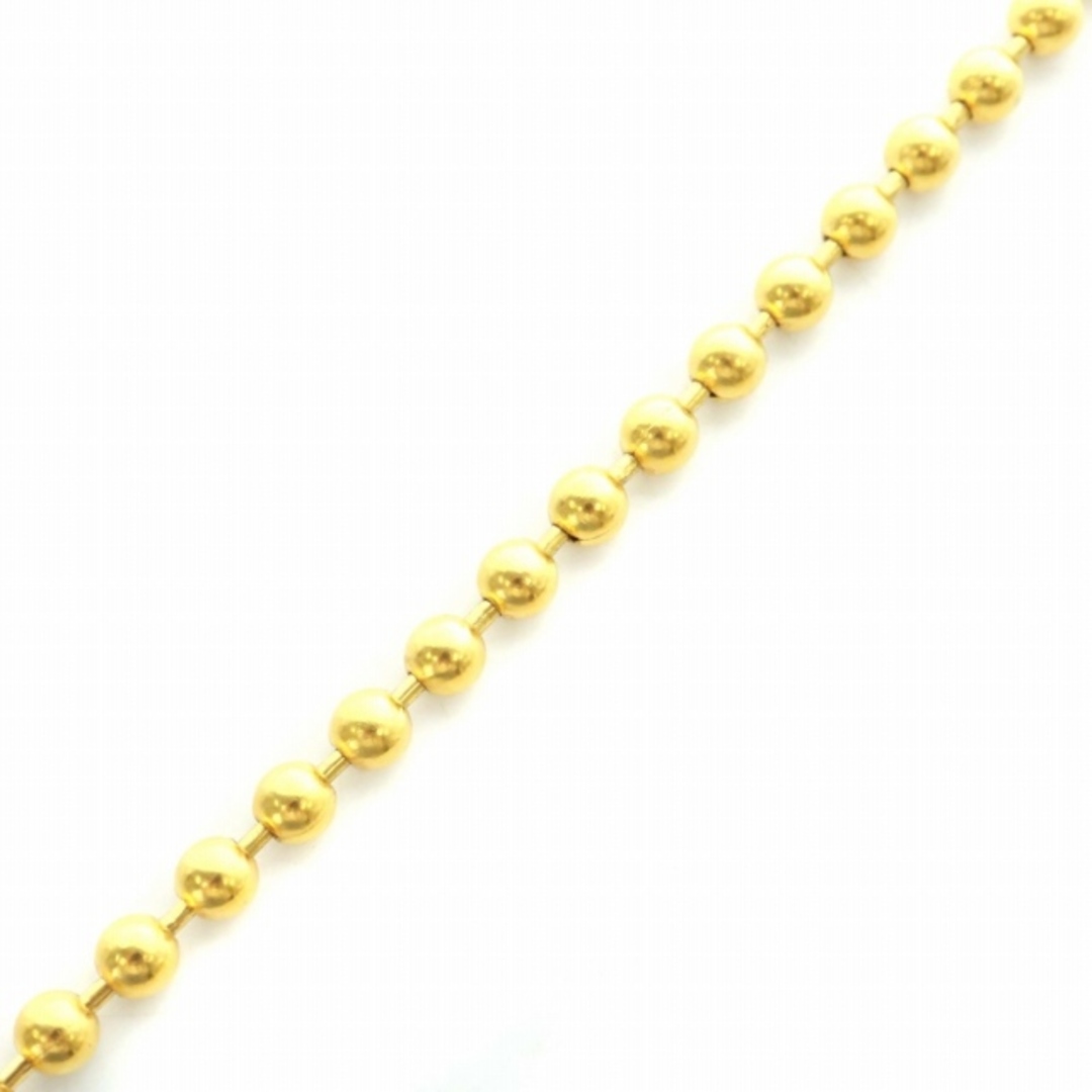 KENZO(ケンゾー)のケンゾー ネックレス ペンダント ボールチェーン 花 ロゴ ゴールド色 レディースのアクセサリー(ネックレス)の商品写真
