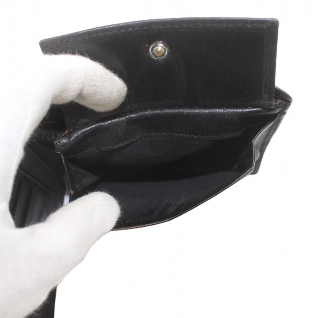 VERSACE(ヴェルサーチ)のVERSACE COLLECTION 財布 二つ折り クロコ メデューサ 黒 メンズのファッション小物(折り財布)の商品写真