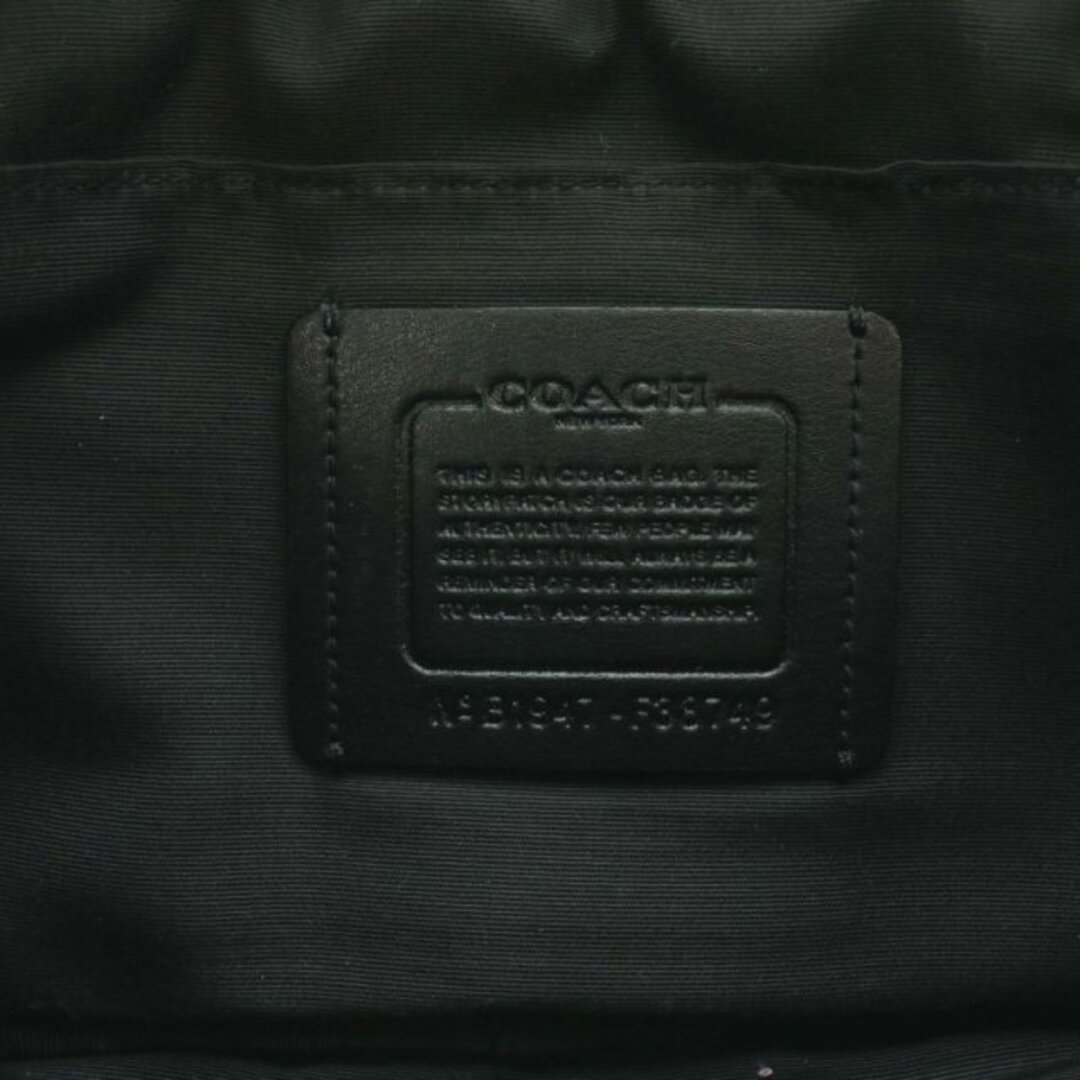 COACH(コーチ)のコーチ ボディバッグ ウエスト PVC シグネチャー ロゴ 黒 F38749 メンズのバッグ(ボディーバッグ)の商品写真