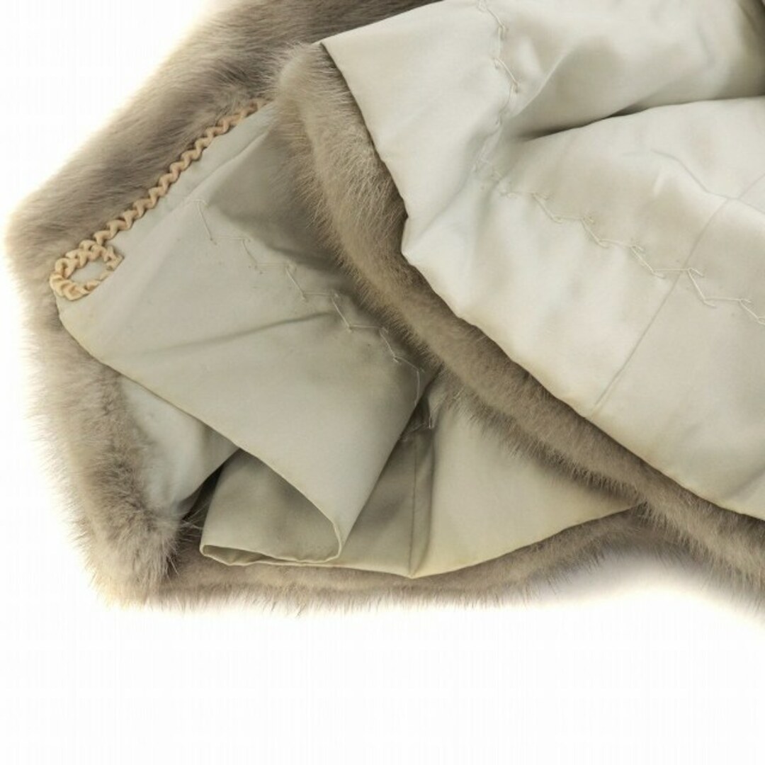 サガミンク 銀サガ 毛皮コート サファイアミンクファー ミドル F グレー レディースのジャケット/アウター(毛皮/ファーコート)の商品写真