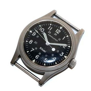 ハミルトン(Hamilton)のハミルトン カーキ 時計 手巻き アナログ 3針 SS シルバー色 9415A(腕時計)