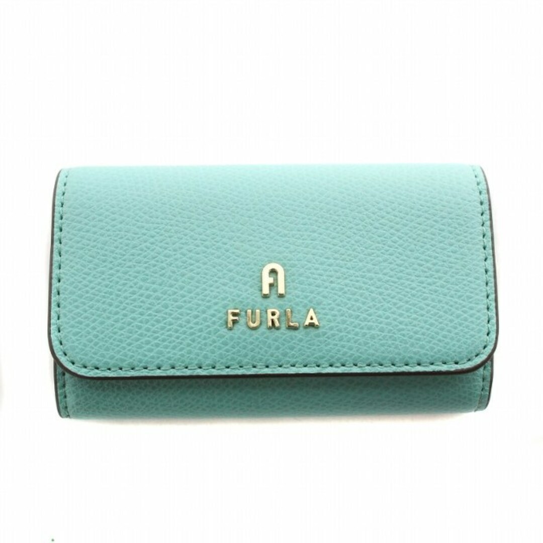 Furla(フルラ)のフルラ カメリア キーケース 4連 レザー 証明書あり 青 WR00436 レディースのファッション小物(キーケース)の商品写真