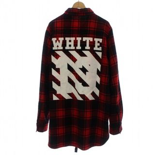 OFF-WHITE - OFF WHITE 14AW 13 LOGO FLANNEL SHIRT M