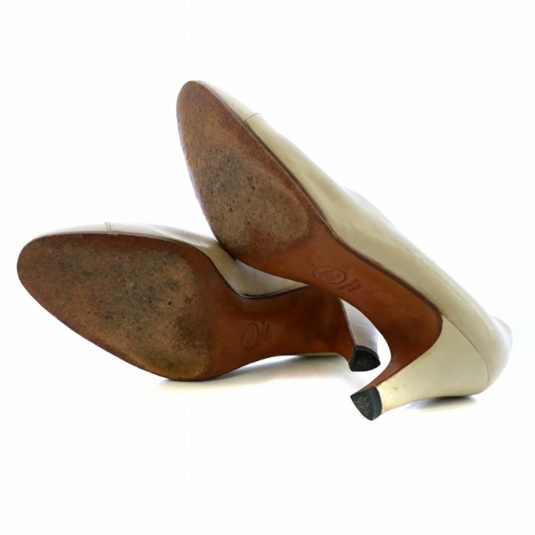 CHANEL(シャネル)のシャネル パンプス ハイヒール ココマーク レザー 6 23.5cm ベージュ レディースの靴/シューズ(ハイヒール/パンプス)の商品写真