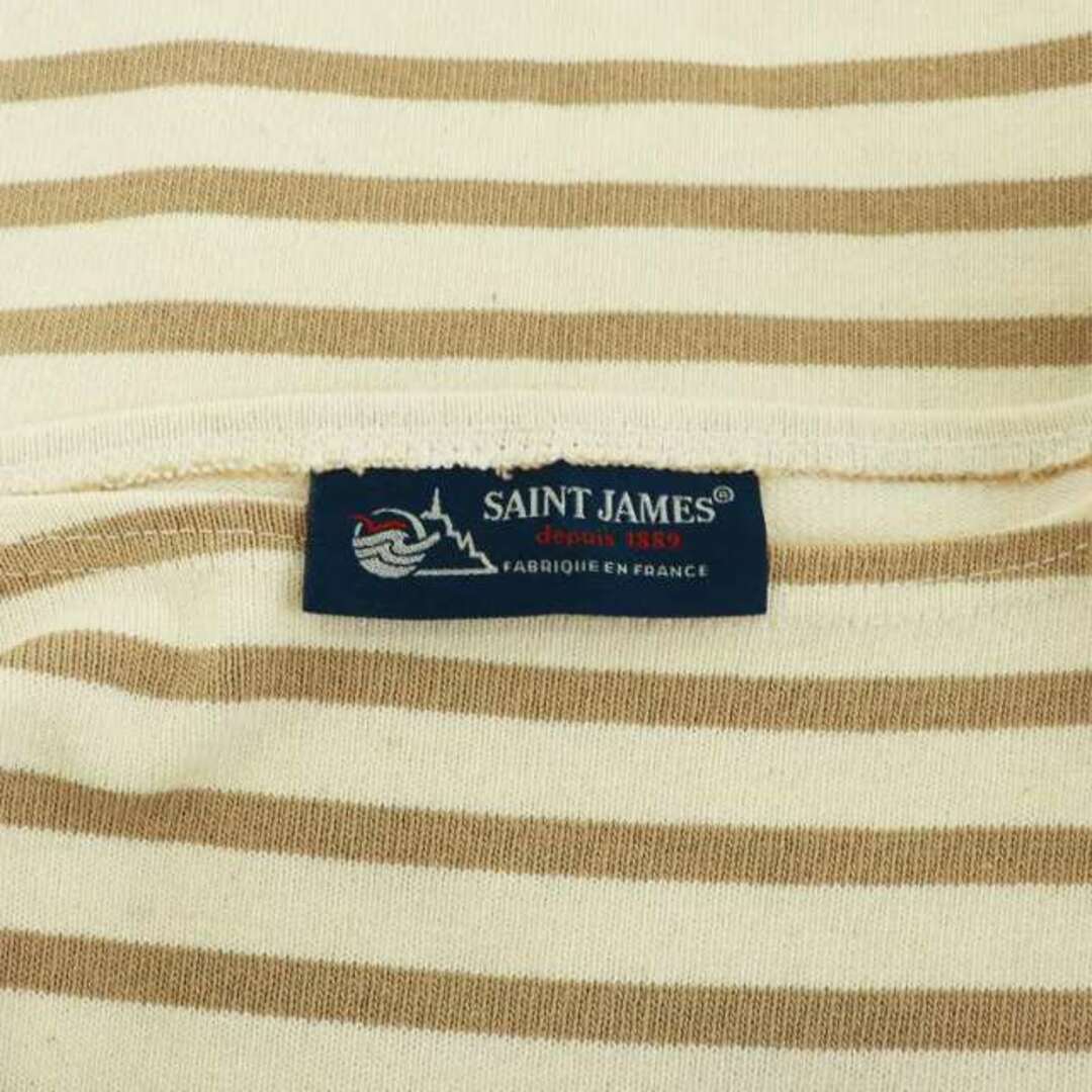 SAINT JAMES(セントジェームス)のセントジェームス バスクシャツ カットソー 長袖 ボーダー アイボリー べージュ レディースのトップス(カットソー(長袖/七分))の商品写真