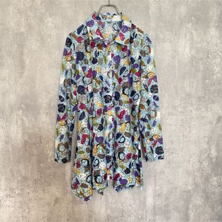 ダジュー(Dazur)の【5/6までSALE】ダジュール　シアー総柄シャツブラウス(シャツ/ブラウス(長袖/七分))