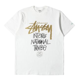 ステューシー(STUSSY)のSTUSSY ステューシー Tシャツ サイズ:XL ローカルカラー 池袋チャプト限定 インターナショナルロゴ クルーネック 半袖Tシャツ ホワイト 白 トップス カットソー【メンズ】【中古】(Tシャツ/カットソー(半袖/袖なし))