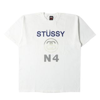 ステューシー(STUSSY)のSTUSSY ステューシー Tシャツ サイズ:XL 00s ローカルカラー 大阪難波チャプト限定 NO.4ロゴ クルーネック 半袖Tシャツ ホワイト 白 00年代 アーカイブ トップス カットソー【メンズ】【中古】(Tシャツ/カットソー(半袖/袖なし))