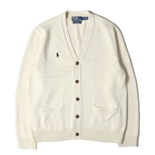 ポロラルフローレン(POLO RALPH LAUREN)の美品 POLO Ralph Lauren ポロ ラルフローレン カーディガン サイズ:L 23AW BEAMS LIMITED EDITION 別注 Vネック ミドルゲージ コットン ニットカーディガン V-Neck Cardigan ナチュラル トップス セーター コラボ【メンズ】【中古】(カーディガン)