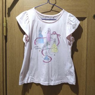 ユニクロ(UNIQLO)のディズニープリンセスのＴシャツ　サイズ110　(482)(Tシャツ/カットソー)