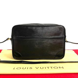 ルイヴィトン(LOUIS VUITTON)の極 美品 希少品 LOUIS VUITTON ルイヴィトン エピ トロカデロ 27 レザー 本革 ショルダーバッグ ポシェット サコッシュ ブラック 311-8(ショルダーバッグ)