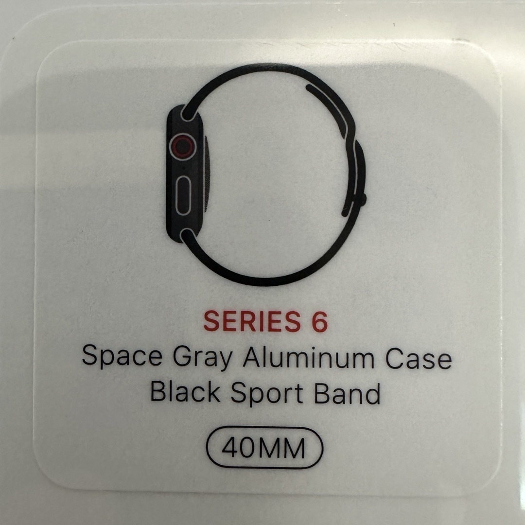 Apple Watch(アップルウォッチ)のApple Watch 6 40mm セルラー スペースグレイ　新品未使用未開封 スマホ/家電/カメラのスマホ/家電/カメラ その他(その他)の商品写真